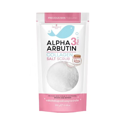 Precious Skin Alpha 3Plus Arbutin Collagen Salt Scrub