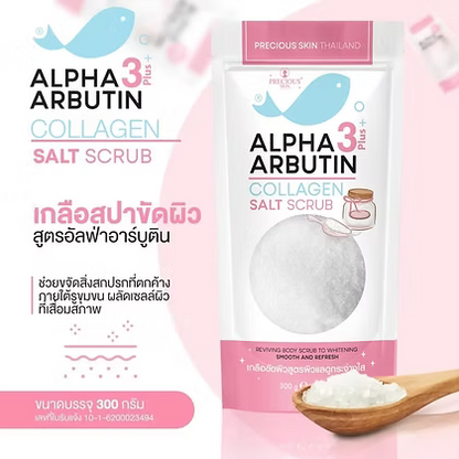 Precious Skin Alpha 3Plus Arbutin Collagen Salt Scrub