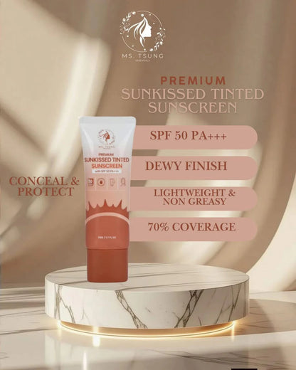 Ms. Tsung Essentials Premium Sunkissed Tinted Sunscreen SPF50 PA+++ 50g