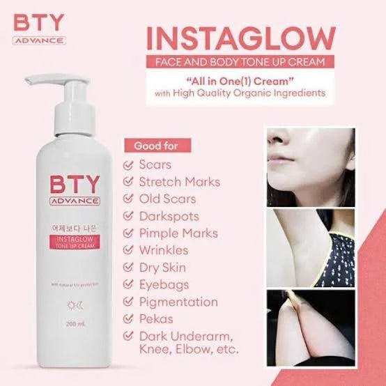 BTY Advance InstaGlow Tone Up Cream 200ml