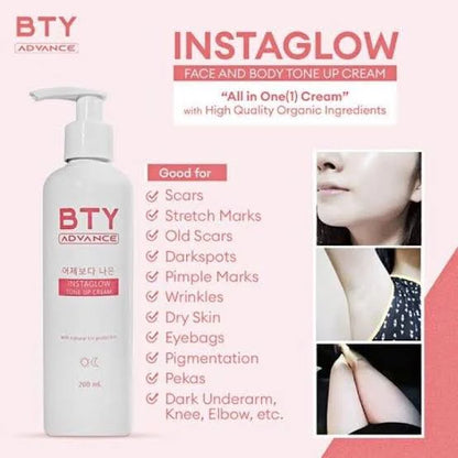 BTY Advance InstaGlow Tone Up Cream 200ml