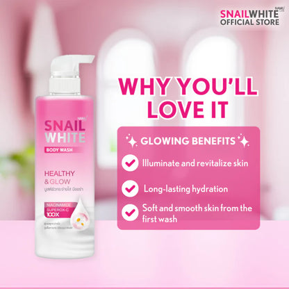 Snail White Body Wash Healthy & Glow 500ml