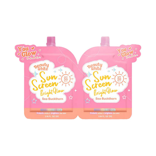 You Glow Babe Beauty White Sunscreen Bright Glow SPF 50 PA+++ Twin Pack